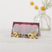 Fancy gouden maskerade naam Kaarten Plaatskaartje (Voorkant)