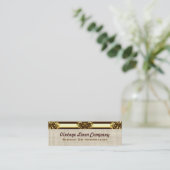 Fancy gouden rand  Visitekaartjes (Staand voorkant)