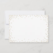Fancy gouden sterren Wedding RSVP-Kaart RSVP Kaartje (Achterkant)