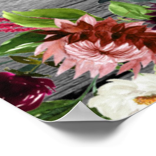 FANCY, goudgewassen handschrift met DIY Rustic Poster (Hoek)