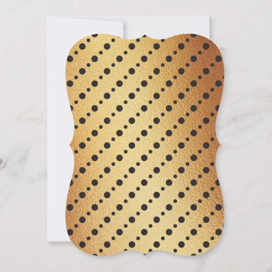 Fancy goudolietuxedo 18e verjaardag kaart (Achterkant)