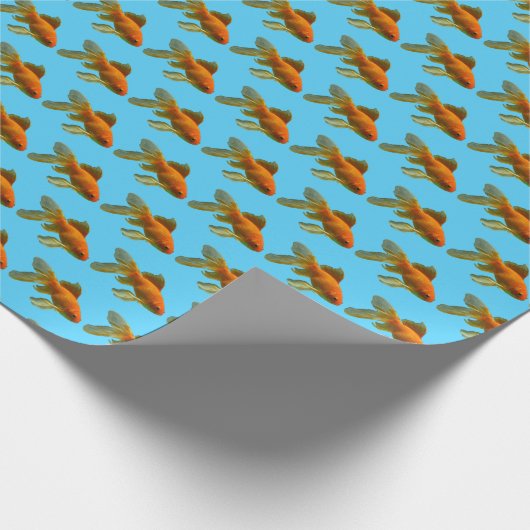 Fancy goudvis cadeaupapier (Hoek)