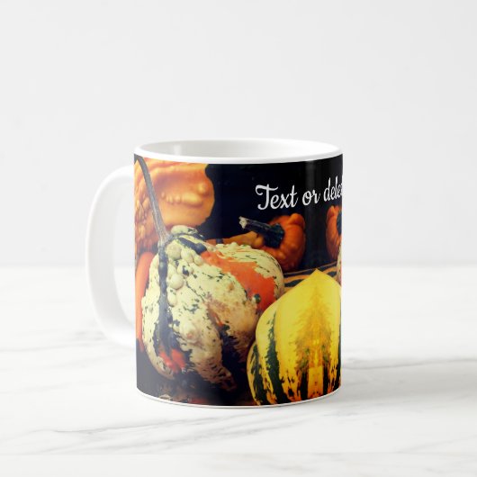 Fancy Gourds Natuur Gepersonaliseerd Koffiemok (Voorkant links)