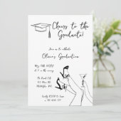 Fancy Graduation Party foto op de achterkant Kaart (Staand voorkant)