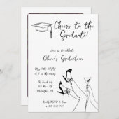 Fancy Graduation Party foto op de achterkant Kaart (Voorkant / Achterkant)