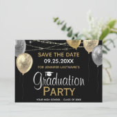 Fancy GraduPartij sparen de Uitnodiging van de Dat (Staand voorkant)