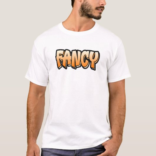 Fancy graffiti stijl met Fancy 4 T-shirt (Voorkant)