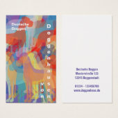 Fancy Great Dane Kennel-Visitekaartjes Visitekaartje (Voorkant /achterkant)