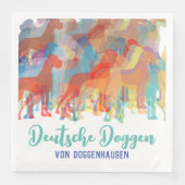 Fancy Great Dane servetten (Voorkant)
