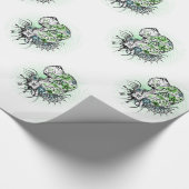 Fancy Great Great Dane Illustratie Cadeaupapier (Hoek)
