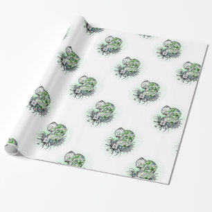 Fancy Great Great Dane Illustratie  Cadeaupapier