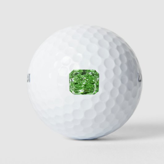 Fancy Green Diamond Golfballen (Voorkant)