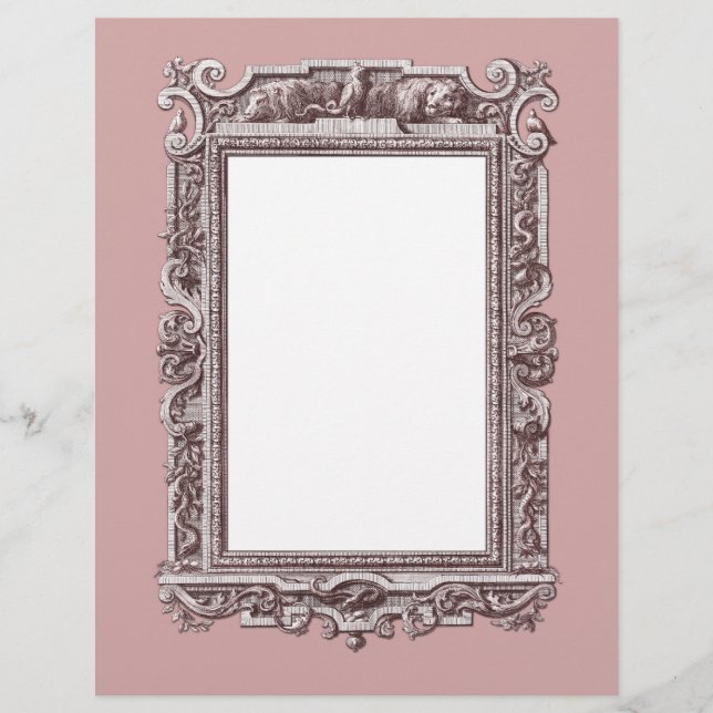Fancy grens van de leeuwen van de Barok/Renaissanc (Voorkant)