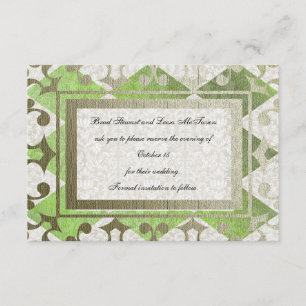 Fancy Groen goud Harlequin Medieval sparen de datu Save The Date