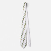 Fancy groene Cartoon Champagne Bottle Popping Cork Stropdas (Voorkant)