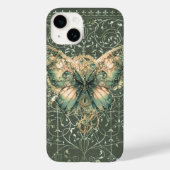 Fancy Groene Steampunk Vlinder Case-Mate iPhone Case (Achterkant)