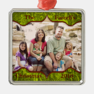 Fancy Groene Vloer Familie Holiday Ornament
