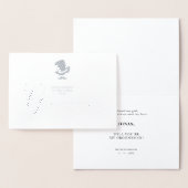 Fancy Groomsman Funny Wedding Minimalist Folie Kaarten (Display)