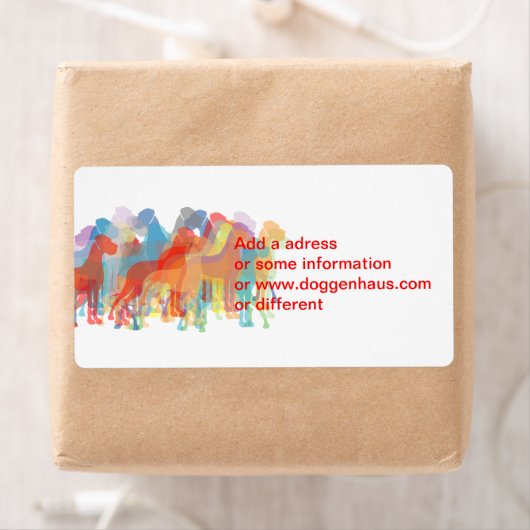 Fancy Grote Denen Etiket (Insitu)