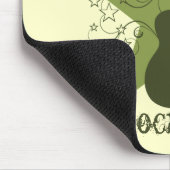 Fancy Guitar Star Swirls Mousepad, groen Muismat (Hoek)