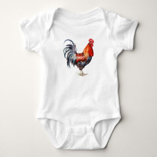 Fancy Haan, Kippen, Baby shower Romper (Voorkant)