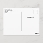 Fancy Hallo bloem- en stervormpatroon Briefkaart (Achterkant)