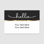 Fancy Hallo Naamplaatje (Voorkant)