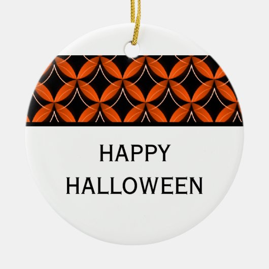 Fancy Halloween-Ornament in de stad Glam Keramisch Ornament (Voorkant)