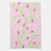 Fancy handdoek in een bloemige roze print (Verticaal)