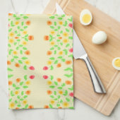 Fancy handdoek met botergeel (Quarter Fold)