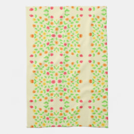 Fancy handdoek met botergeel