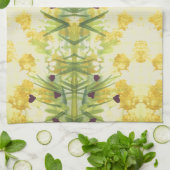 Fancy handdoek met groen en geel (Gevouwen)