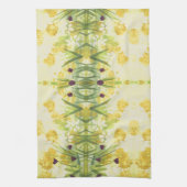 Fancy handdoek met groen en geel (Verticaal)