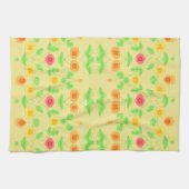 Fancy handdoek met lichtgeel (Horizontaal)