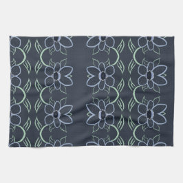 Fancy handdoek met marineblauw