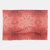 Fancy handdoek met roestig koraal (Horizontaal)