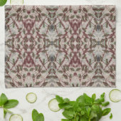 Fancy handdoek met zwart en bordeauxrood (Gevouwen)