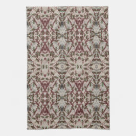 Fancy handdoek met zwart en bordeauxrood