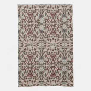 Fancy handdoek met zwart en bordeauxrood