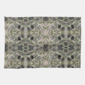 Fancy handdoek met zwart en wit met bruin (Horizontaal)