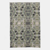 Fancy handdoek met zwart en wit met bruin (Verticaal)