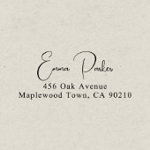 Fancy handgeschreven script Simpel Zelfinktende Stempel