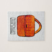 Fancy handtas Jigzaag Puzzle - Funny Purse Legpuzzel (Horizontaal)