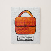 Fancy handtas Jigzaag Puzzle - Funny Purse Legpuzzel (Verticaal)