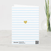 Fancy Happy Birthday Rozen Blueberry Wenskaart Kaart (Achterkant)