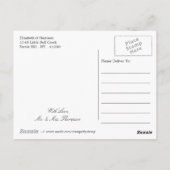 Fancy hart - Chalkboard Wedding Dank je Briefkaart (Achterkant)