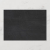 Fancy hart - Chalkboard Wedding Detail Informatiekaartje (Achterkant)