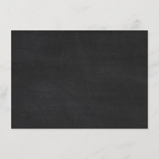  Fancy hart - Chalkboard Wedding Detail Informatiekaartje (Achterkant)