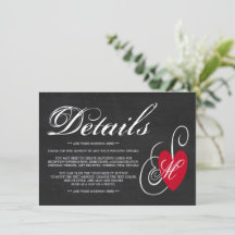 Fancy hart - Chalkboard Wedding Detail