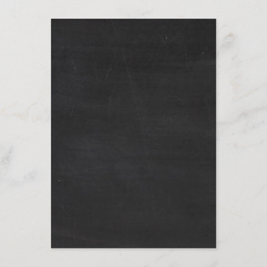  Fancy hart - Chalkboard Wedding Menu (Achterkant)